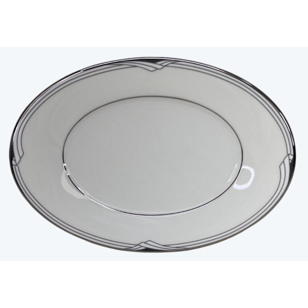Noritake Fine China Sterling Cove 7720 Relish or Butter Tray 8 1/4"
